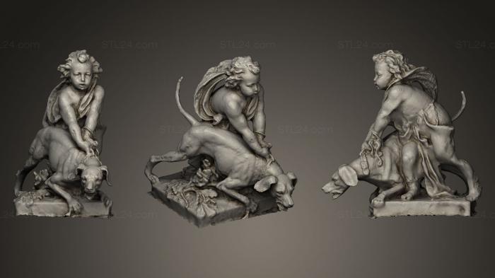 Angels (Boy with Dog, AN_0111) 3D models for cnc